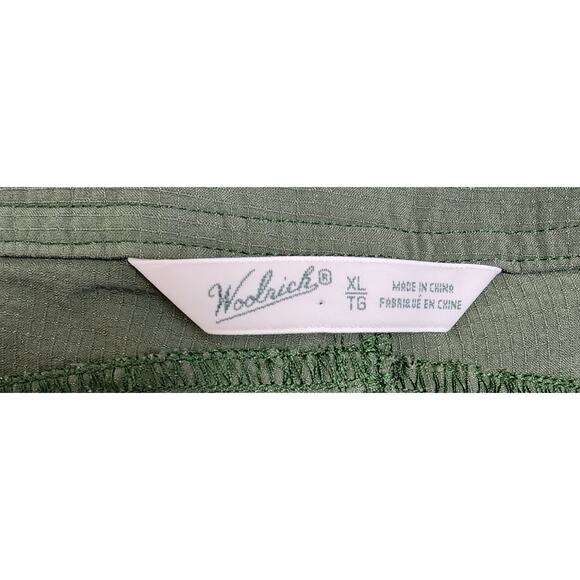 Woolrich Army Olive Green Camping Hiking Capris XL - Picture 6 of 7